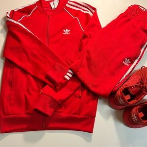 Medium Adidas zip up pants included shoes separate bundle deal available